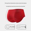 YOUNGYELL Women's Red High-Waist Cotton Antibacterial Underwear 3-Pack