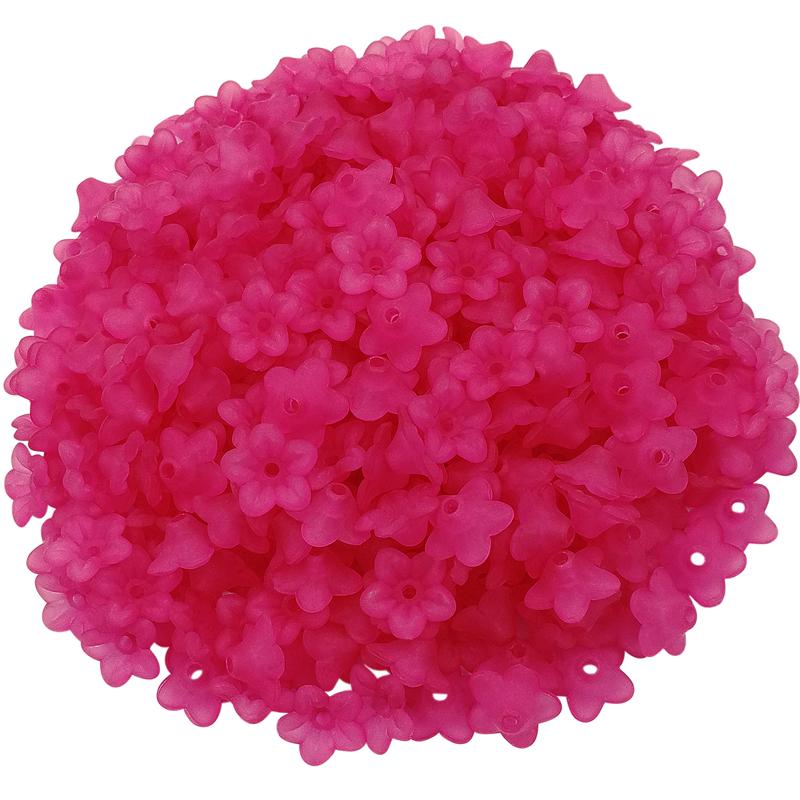 DIY Jewelry Making Fashion Morning Gory Flower Beads Caps Acrylic Multicolor Handmade Accessories Findings