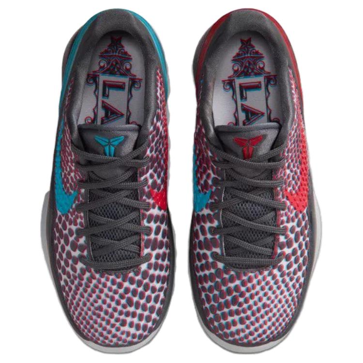 Nike Кроссовки для детей Zoom Kobe 6 Protro GS 3D All-Star Мультиколор Темно-серый Хлоро-синий Смелый-красный HM4824-002