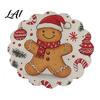 Decorative Heat Insulation Mat Round Christmas Placemat 14 Inch Festive Pattern Anti Slip Tabletop Protector Holiday Home Table Protector Place for