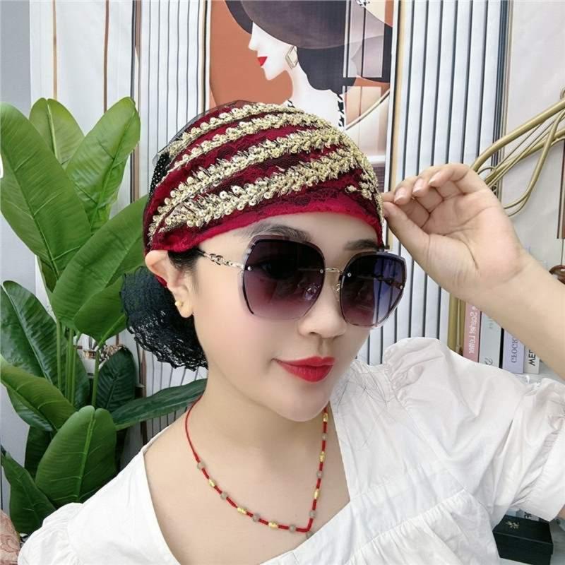 Women Muslim Hijab Lace Lnner Hijab Cap Cotton Stretchy Hat