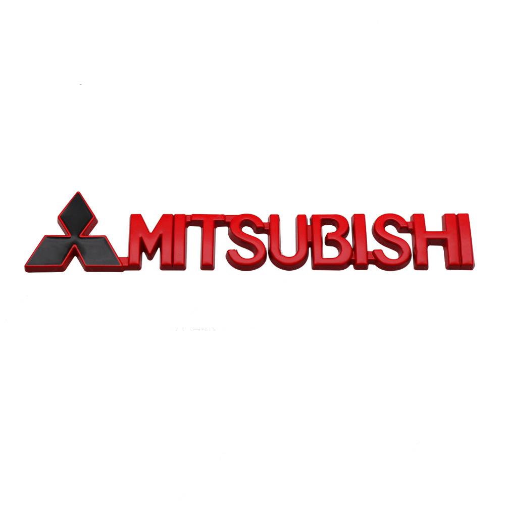 Car Metal Logo Decoration Badge Emblem Sticker For Mitsubishi Outlander ASX Eclipse Cross Pajero Lancer EVO Delica Triton Mirage