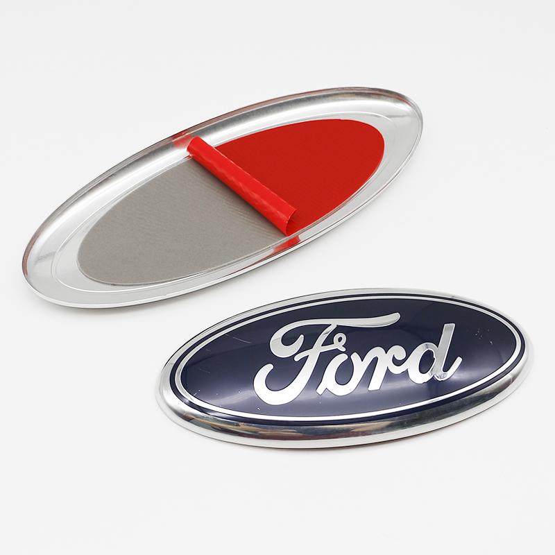3D Aluminum Front Grill Rear Trunk Emblem Badge Cover For Ford Focus Mondeo Mustang Fiesta Kuga Fusion Auto Tuning Accessories