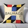Abstract B-Bauhaus Geometry Pillow Case Anti-dustmite Pillowcase Invisible zipper silky short plush Sofa cushion cover