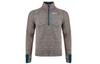 Nike Мужские толстовки Dri Fit Темно-бирюзовые С воротником-стойкой Умеренные Обычный крой CU6088-394
