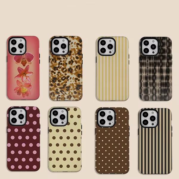 Роскошный Чехол для телефона Ins Berry Dot Hot для iPhone 17 16 15 14 13 12 11 X XS XR XSMAX 7 8 Air Pro Max Plus Роскошная Двухслойная Крышка