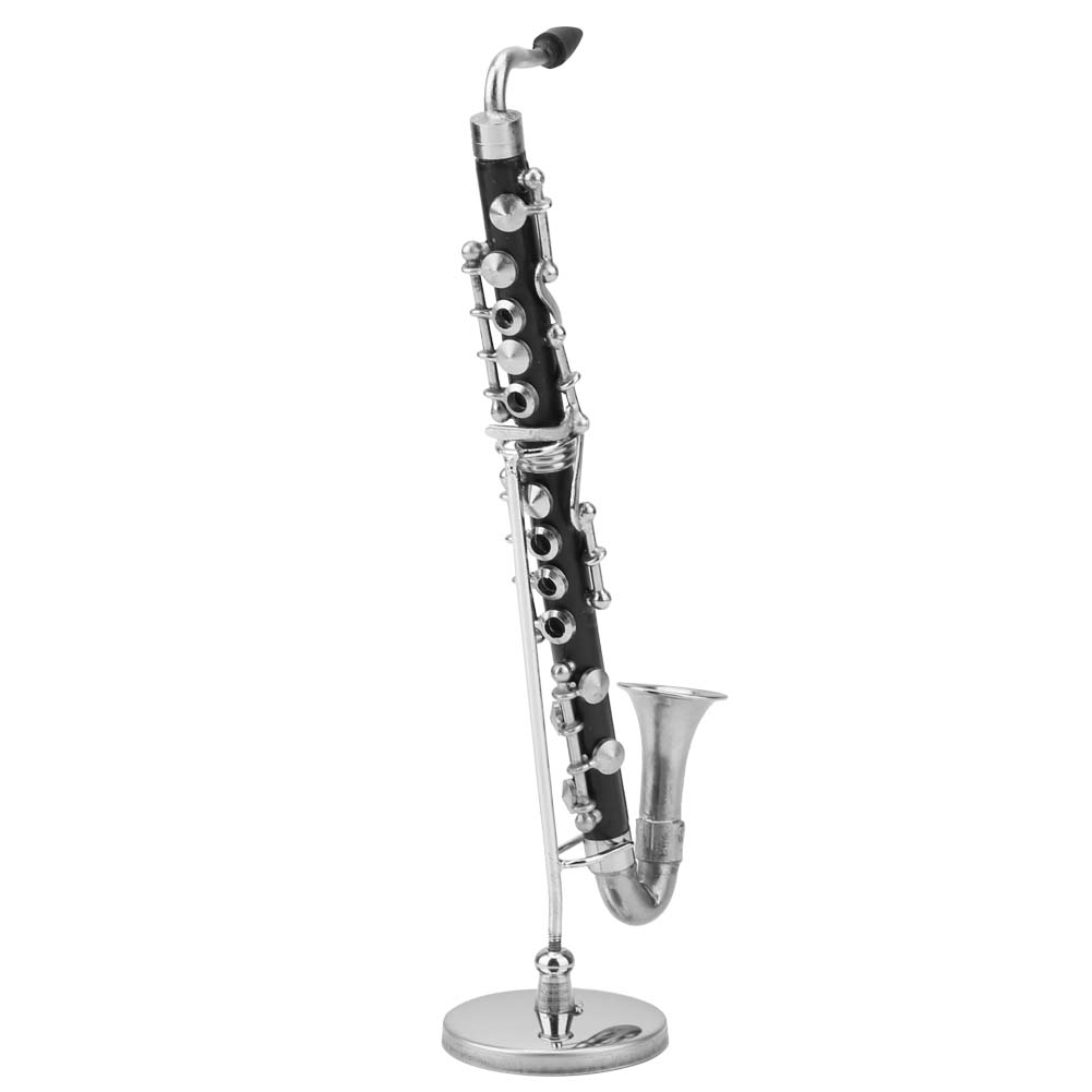 Butiful and ature Bass Clarinet Replica Collectible, Display Ornaments Home Decorations for Bedroom Study Room or Somewhere Else with Exq