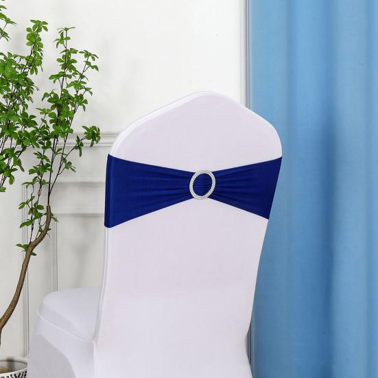 10Pcs Chair Back Flower Elastic Wrinkle-Resistant Chair Cover No-tie Chair Back Sleeve Hotels Weddings Decor