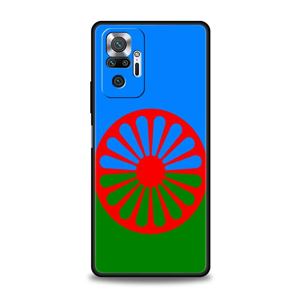 Чехол для телефона для Xiaomi Redmi Note 14 13 12 Pro Plus 5G 9S 9 10 11 4G 14C 13C 12C 10C 9C 9A Цыганский флаг Синти и Романы Мягкая крышка
