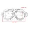 Vintage Motor Protective Gear Glasses Pilot Goggles For Motorcycle Cruiser Cafe Scooter Motorcycle Glasses