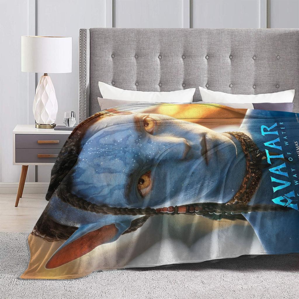 Movie Avatar The Way of Water Blankets Warm Soft Plush Throw Blanket For Living Room Travel Office Flannel Bedspread Bed Cover