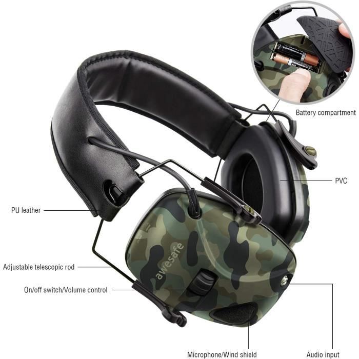 Cache-oreilles électronique safety awesafe