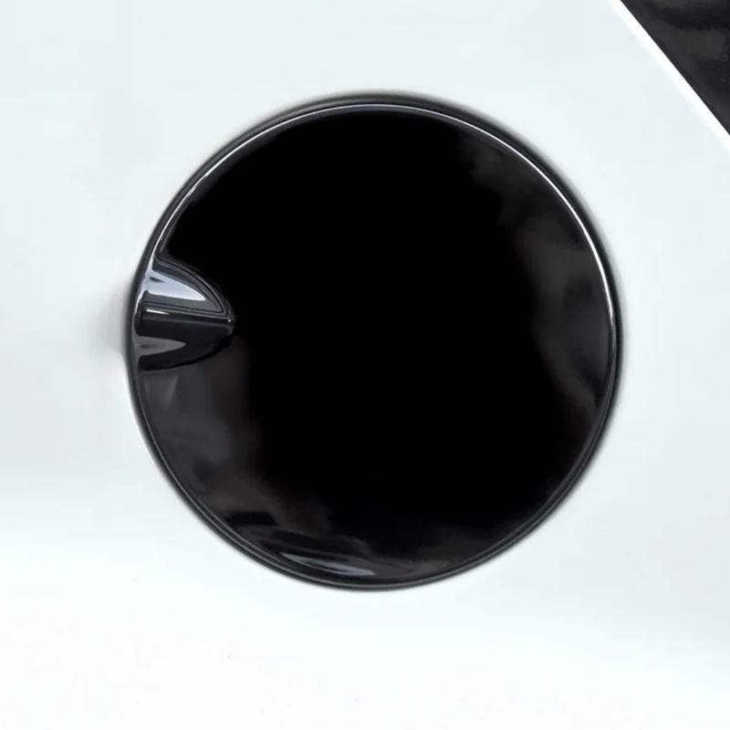 Car Decoration Gas Tank KCover For Smart 451 Fortwo Cars Accessories Carbon Fiber Black Exterior Trim Parts Fuel Tank