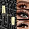 7D Silky Fiber Waterproof Mascara Black Mascara 24-Hour Long-Lasting Clump-Free & Smudge-Proof with Olive Brush for Voluminous Lashes