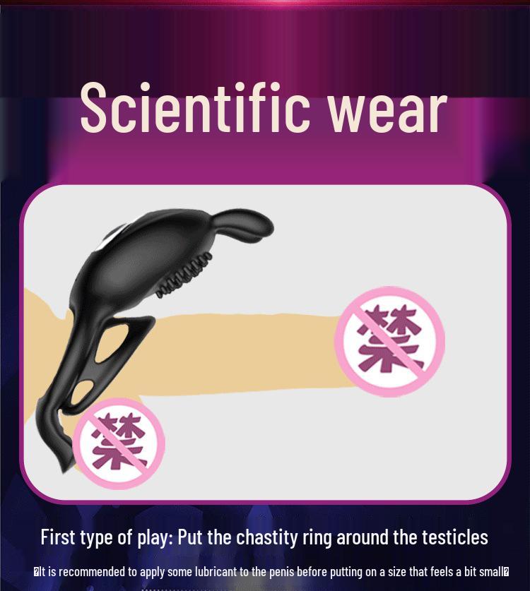 Вибрирующий фаллоимитатор и набор колец на пенис для пар