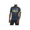 Nike Предматчевая футболка с коротким рукавом Inter Milan, сезон 2020/2021, мужские топы, синие, черные, CD5815-414