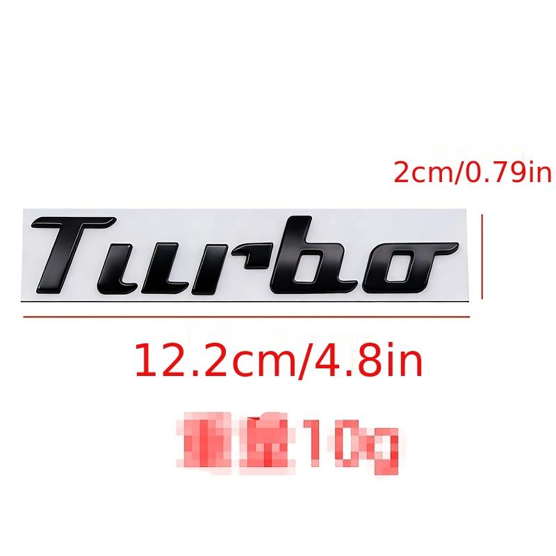 Новый задний значок TURBO для автомобиля, подходит для значка модификации производительности с турбонаддувом, 3D металлические отдельные буквы TURBO наклейка на багажник