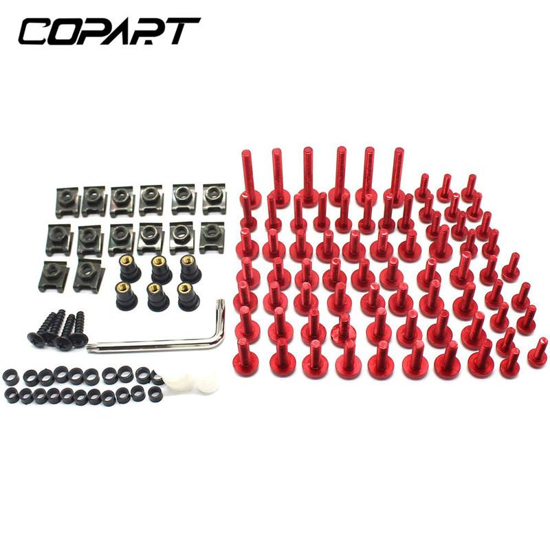 For Suzuki GSXR 600 750 1000 600 750 1000 K1 K2 K3 K4 K5 K6 K7 K8 K9 195/PCS Universal Fairing Bolt Kit Fastener Clips Screws