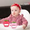 Baby Teething Toy for Babies 0-24 Months Relieve Sore Gums with Strawberry Shape Teether Food-Grade Silicone Easy-to-Clean Teething Relief Toy