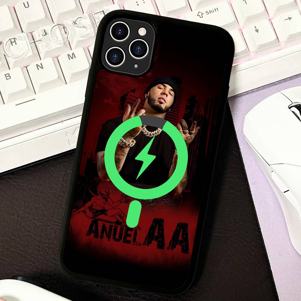 Rapper Singer A-AnuelS AA For IPhone 17 Air 16 E 15 14 13 12 11 Pro Max Plus PC Shock TPU Cover For Magsafe Phone Cover