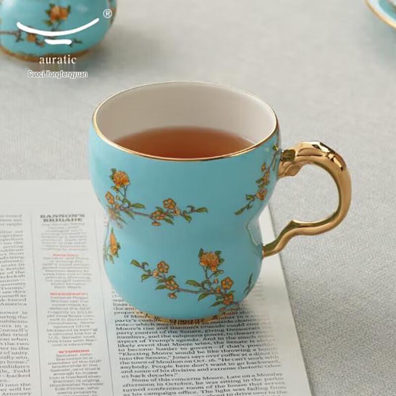 Набор из двух кружек Yong Feng Yuan Madame Porcelain Синий Западного Озера