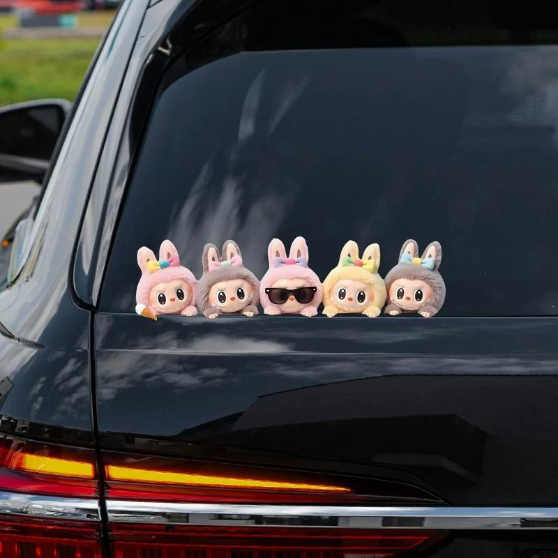 Cute Car Window Cartoon Peripheral Car Window Glass Luggage Water Cup Computer Case Waterproof Decorative Sticker