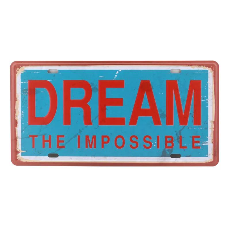 Text Signs Welcome Love Family Warm-Hearted Word Metal Plate Car License Tin Sign Wall Pin Up Tin Sign Retro Craft Iron Painting