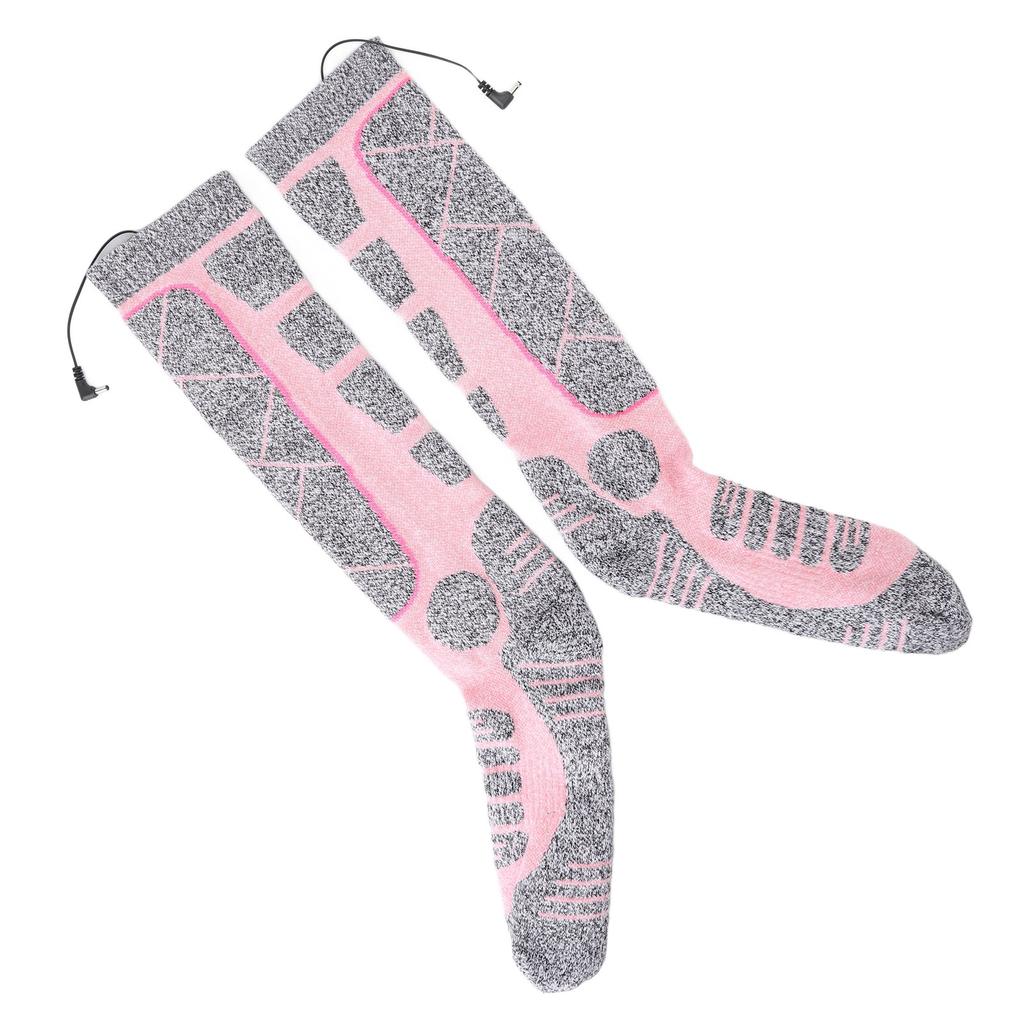 Электрические носки с подогревом, высокие, регулируемая температура, 3 режима, электронные носки-грелки для ног для пожилых людей, зимние