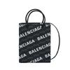 Balenciaga Bb Monogram Series Logo Print Adjustable Detachable Shoulder Strap Coated Canvas Large Shoulder Crossbody Tote Bag 693805210HB1060