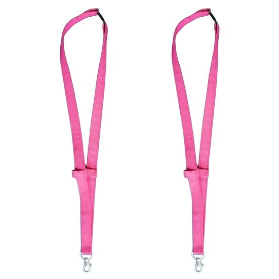 2Pcs Plain Fabric Pen Lanyards with Pen Glasses Holder Anti-Loss Student ID Badge Lanyard Practical Work Lanyard for Doctors Nurses Teachers