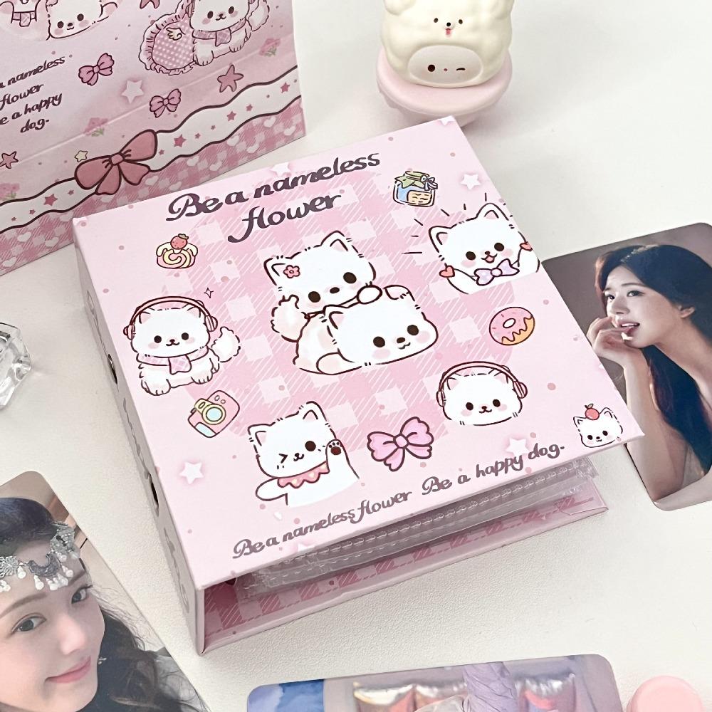 Буклет для коллекции фотокарточек с дизайном бабочки/щенка, держатель для фотокарточек на кольцах, концертный