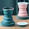 Creative ORIGIN CUP Lightweight Silicone Folding Cup with Lid Travel Wash Mouth Cup Heat Resistant Water Coffe Cup for Outdoor Use Camp