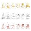 60pcs DIY Crafts Merry Christmas Gift Tags Paper Hanging Tags  Party  Decoration