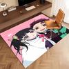 1pc Demon Slayer Print Area Rug - Soft, Washable Non-Slip Indoor Mat, Living Room, Home Office Decorative Rug,Office Decorative