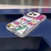Чехол для телефона аниме S-Сайки Кусуо для iPhone 16 15 14 13 12 11 Pro Max Белый Матовый Лазерный Металлик Аврора Funda