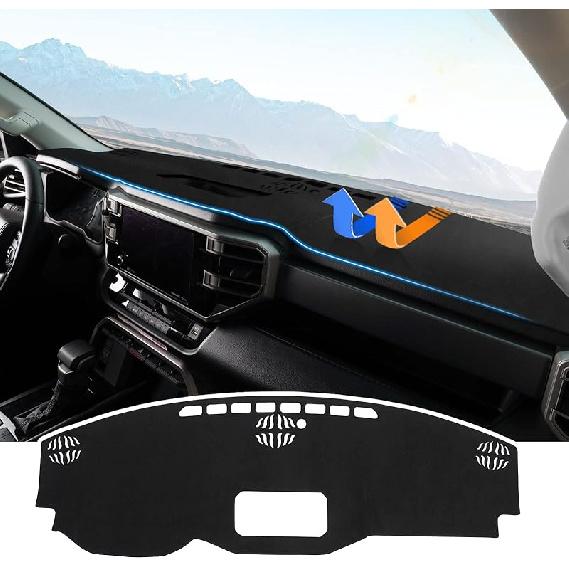 Autorder Dashboard Cover Mat For 2002-2005 Dodge Ram 1500 & 2003-2005 2500/3500 Accessories Dash Cover Flannel Dash Mat Sunshade Glare UV Rays