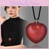 Fashionable Heart Shaped Choker Necklace In Leather For Unisex Wear Casual