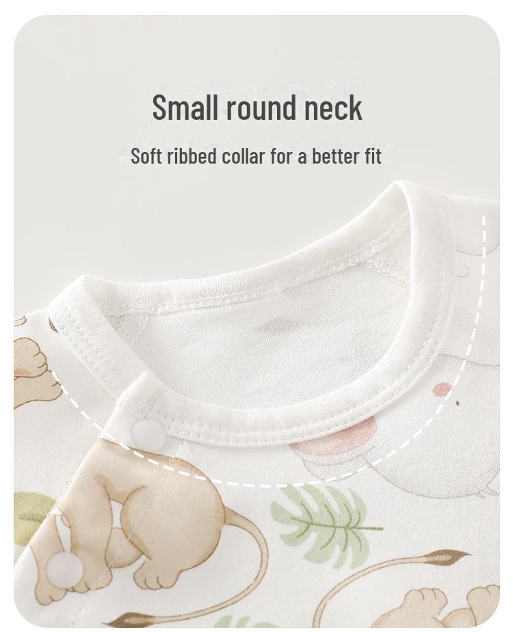 Комбинезон для новорожденных из чистого хлопка с длинными рукавами на весну и осень