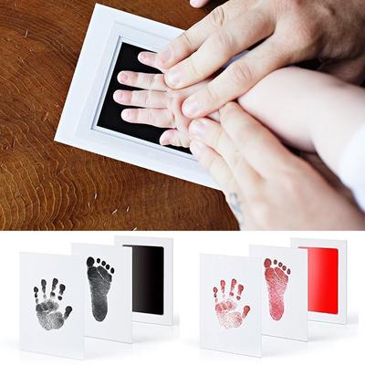 Легко чистить Отпечатки детских ножек, Набор для DIY Фоторамка Отпечаток руки Отпечатки ножек, Памятные подарки