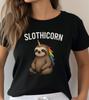 Slothicorn shirt, Funny sloth tee, unicorn sloth shirt, cute animal tee, magical creature shirt, fantasy graphic tee, funny gift for her