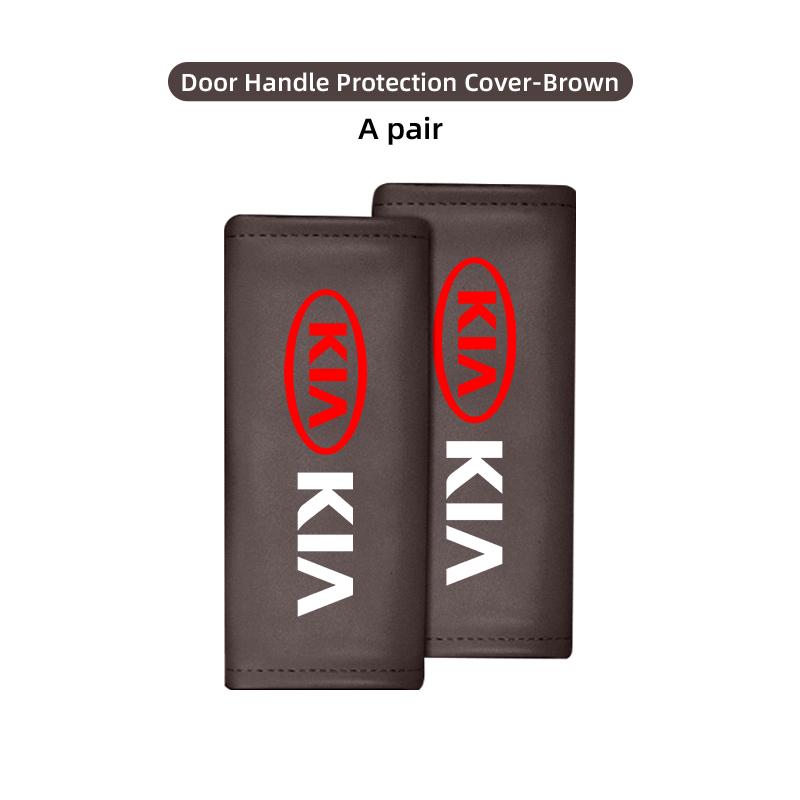 URDV7 For KIA Car Interior Car Roof/Door Handle Leather Protective Cover Auto Accessories K5 K2 Optima Soul Spectra Niro Cadenza