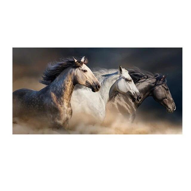 Modern HD Abstract Running Horse Canvas Painting Wall Art Picture Canvas Poster and Prints For Living Room Home Decor No Frame