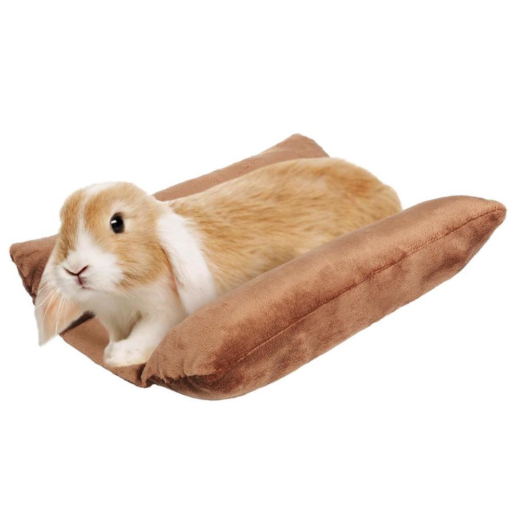 Soft Thickened Rabbit Bed Mat Washable Double-Sided Rabbit Cushion with Cotton Lounger Pillows Cuddle Cushion Mat Rabbit