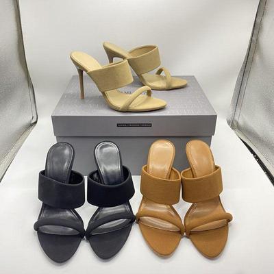 Летние универсальные босоножки на высоком каблуке-шпильке с квадратным носком для женщин, 2025