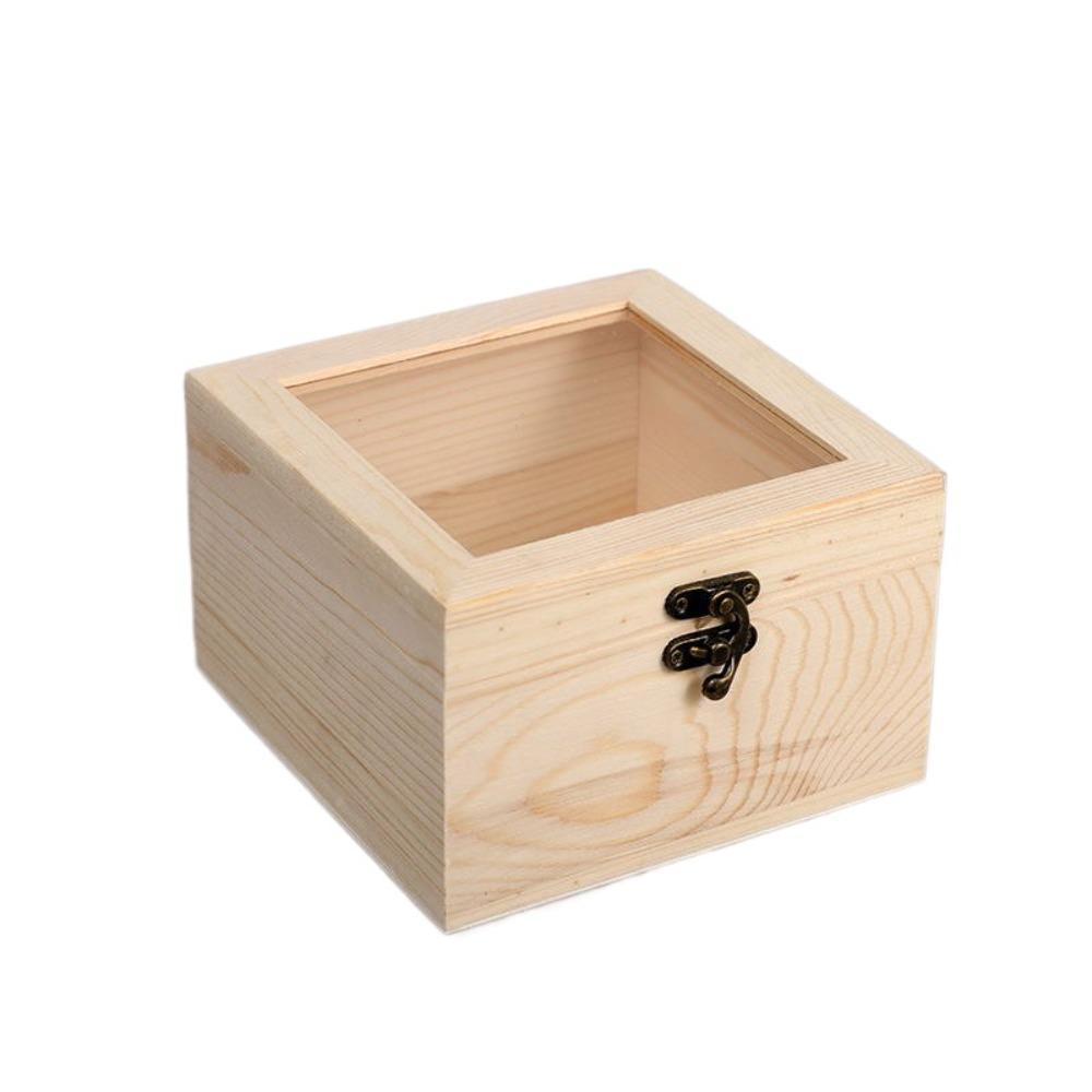 Retro Jewelry Box Rectangular Candy Display Box Display Rack Desktop Organizer Family