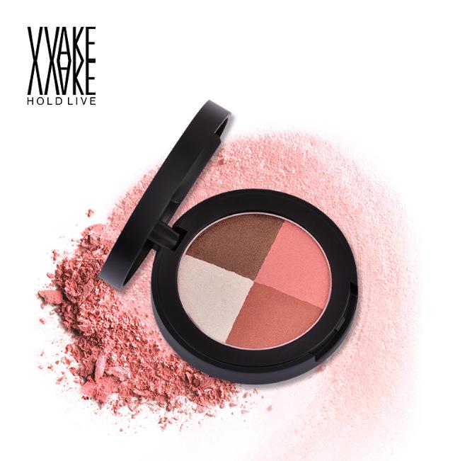 Палетка теней для век из 4 цветов: Дымчатые и нюдовые землистые тона, матовый финиш (H67)