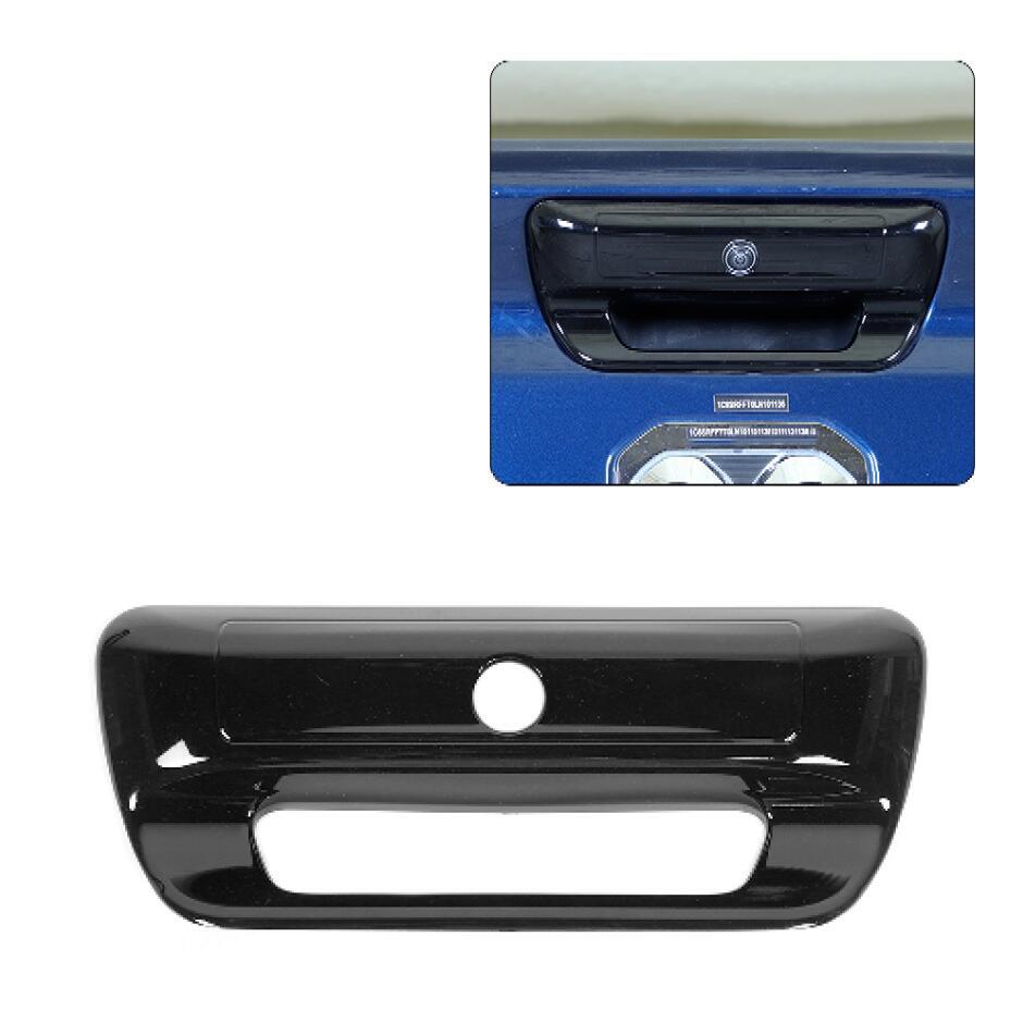 For 2019-2022 Dodge RAM 3500 ABS Black Look Rear Door Tailgate Handle Cover Trim