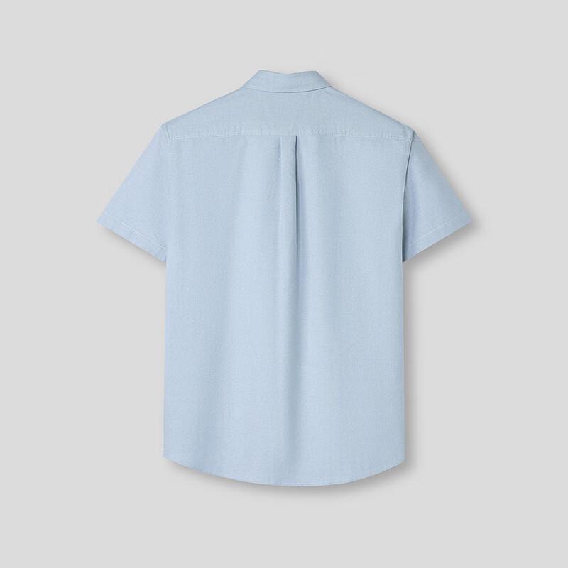 Мужская рубашка HLA с коротким рукавом, из чистого хлопка, в стиле business casual