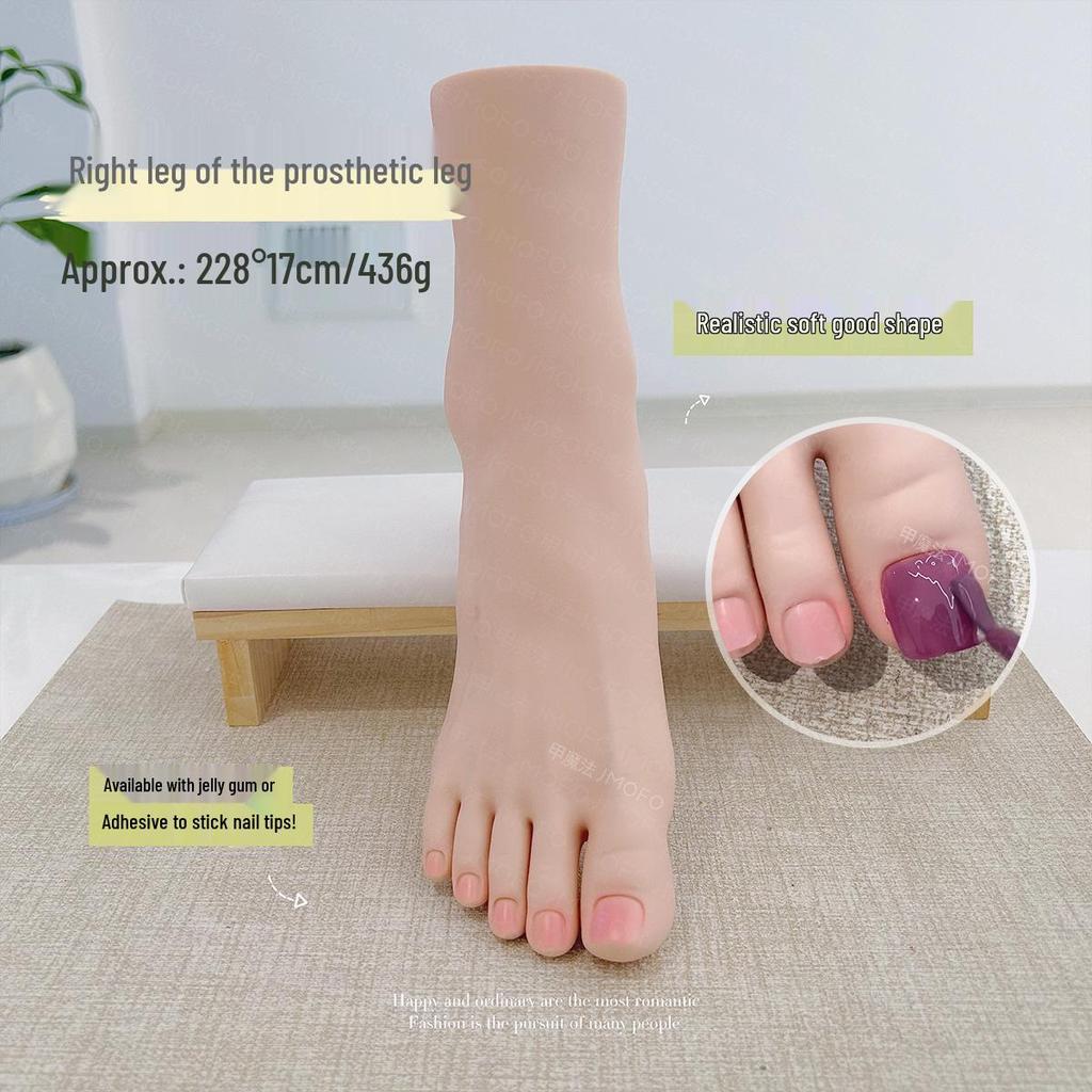 Мягкая гибкая модель руки для тренировки маникюра, для демонстрации ногтей и обучения