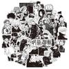 10/30/65 шт. Черно-белые стикеры Аниме Jujutsu Kaisen Крутые Сатору Годжо Мультяшные наклейки Телефон Скейтборд Багаж Стикер граффити
